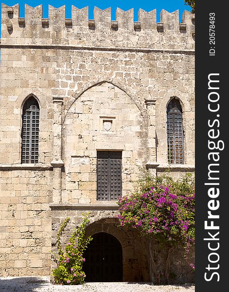 Ancient medieval fortress, Rhodes.Greece. Ancient medieval fortress, Rhodes.Greece.