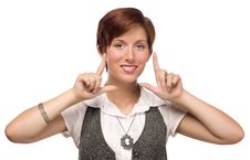 Pretty Young Adult Female Finger Framing Face Royalty Free Stock Photos Pretty Young Adult Female Finger Framing Face Royalty Free Stock Photos