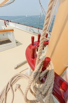 Views Of The Private Sail Yacht. Royalty Free Stock Photography Views Of The Private Sail Yacht. Royalty Free Stock Photography