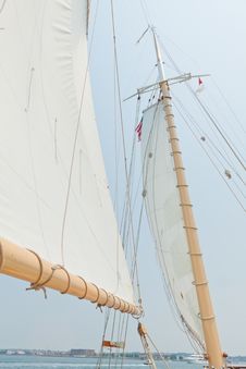 Views Of The Private Sail Yacht. Stock Images Views Of The Private Sail Yacht. Stock Images