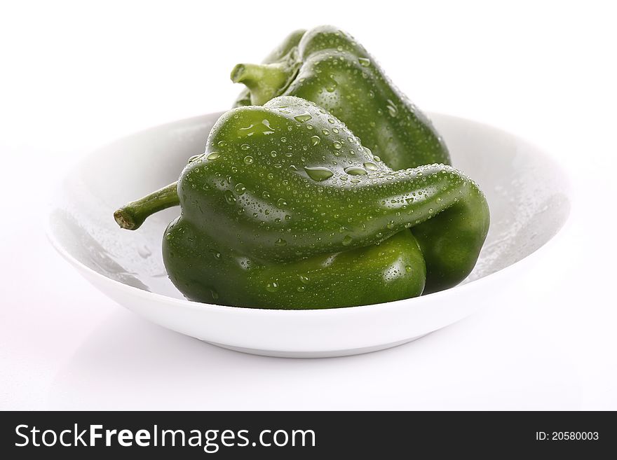 Very tasty and fresh green paprika