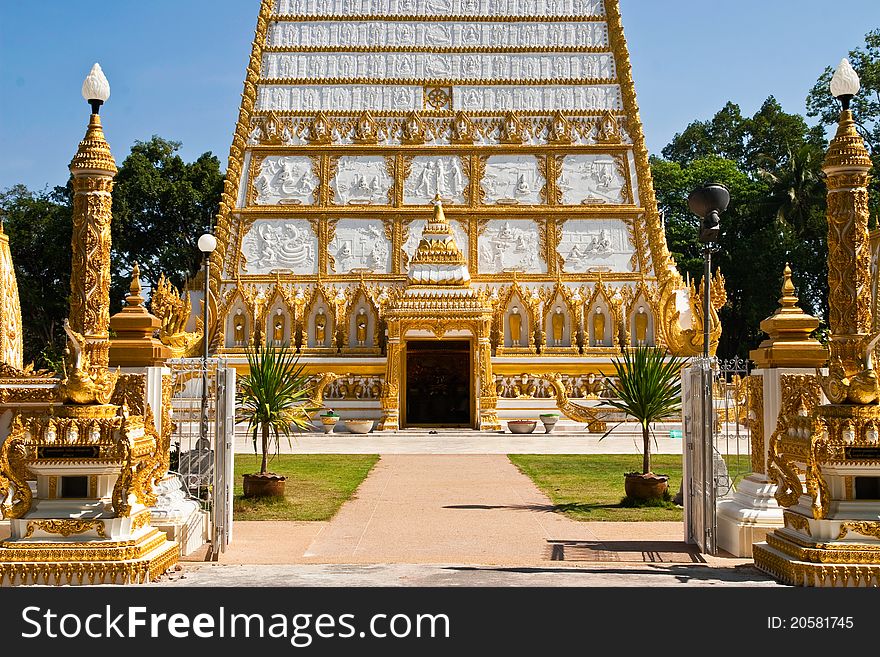 Historic buddhist church in Thailand