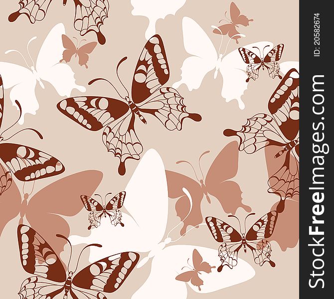 Background with butterflies