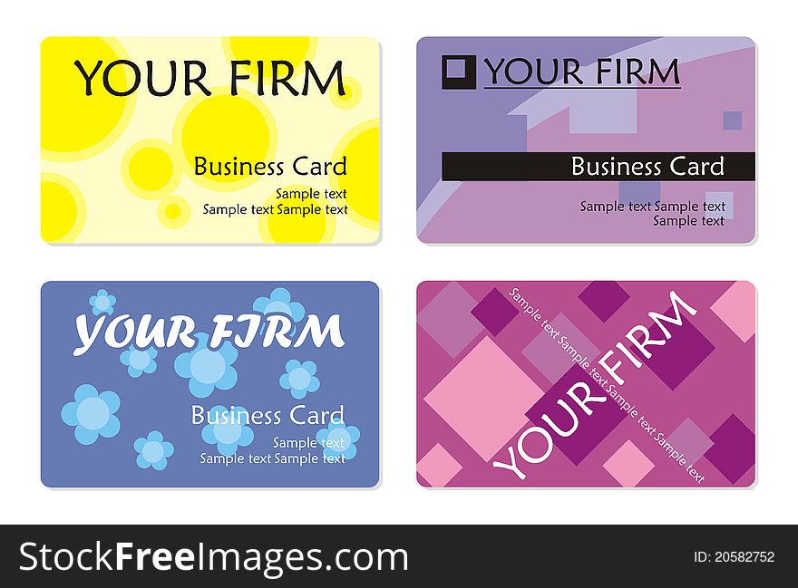 Different business card templates, vector. Different business card templates, vector
