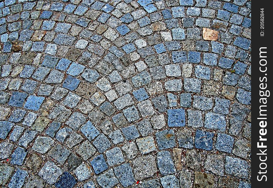 Blue and gray pavement as background
