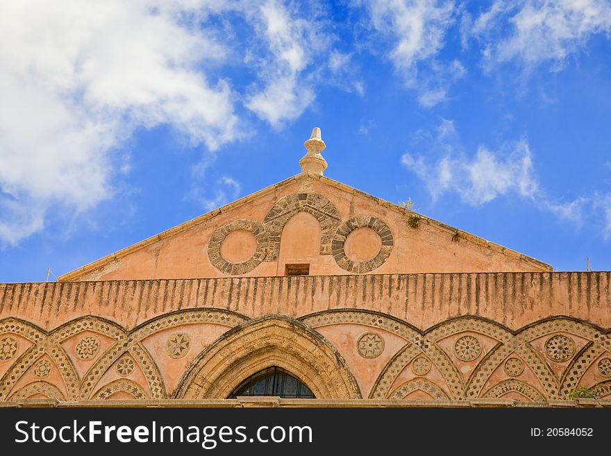 Frieze Of Ancient Medieval Duomo Di Monreale