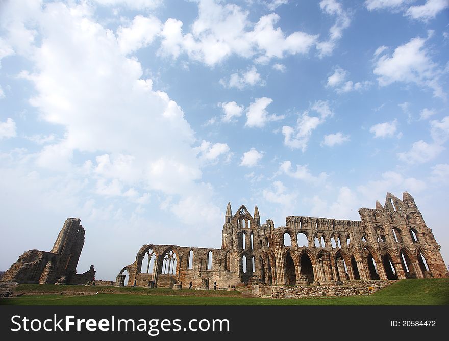 Whitby Abbey castle England.UK