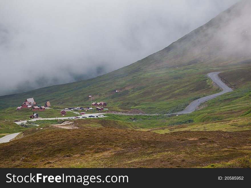 Resting Area In The Mist