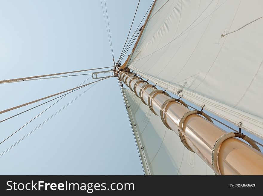 Views Of The Private Sail Yacht.