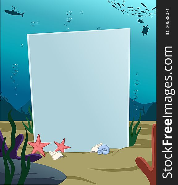 Underwater vertical blank board