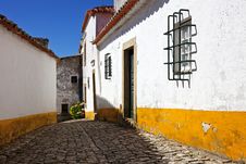 Street In Obidos Stock Photography Street In Obidos Stock Photography