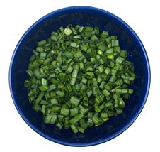 Diced Green Onions In Bowl Royalty Free Stock Images Diced Green Onions In Bowl Royalty Free Stock Images