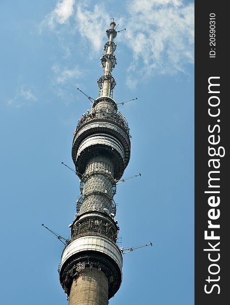 Television and broadcasting tower Ostankino, Moscow, Russia