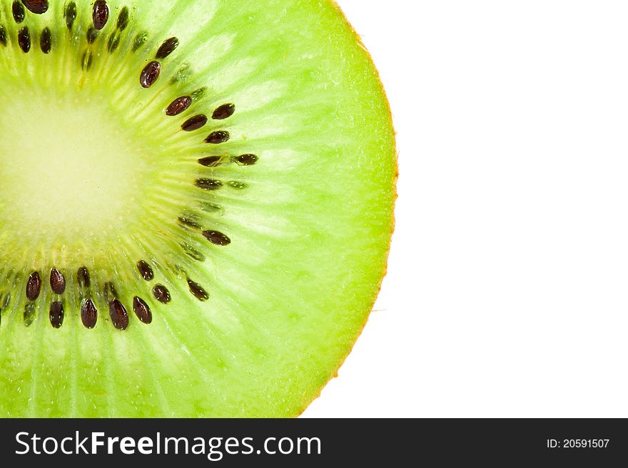 Kiwi fruit isolated on white background