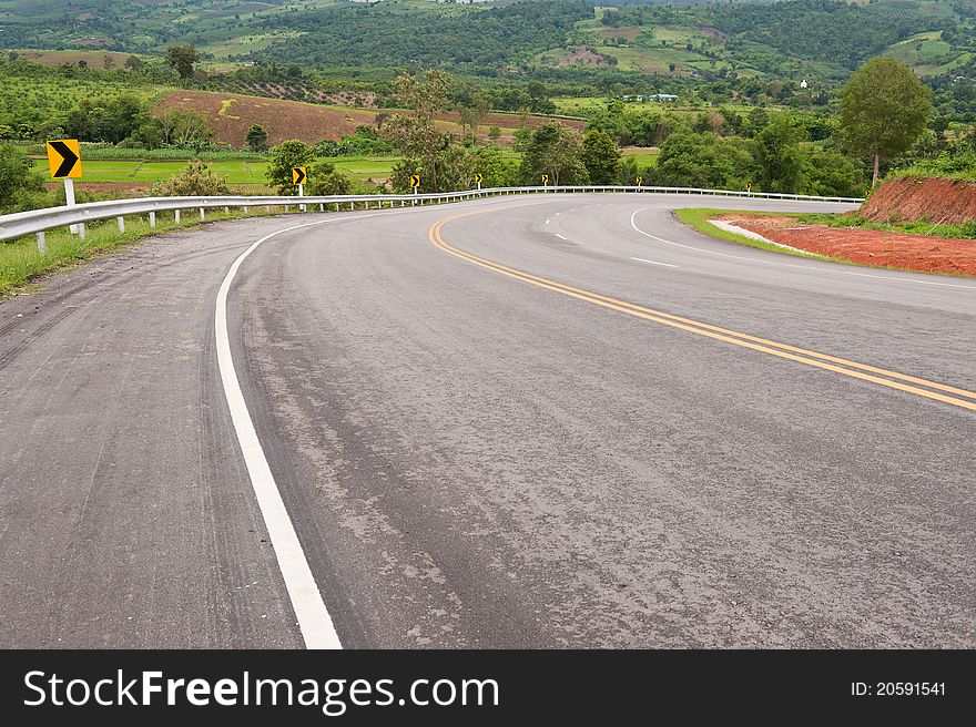 Picture of Country Highway in Thailand