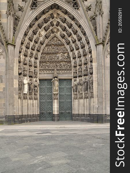 Cathedral door in Colone germany