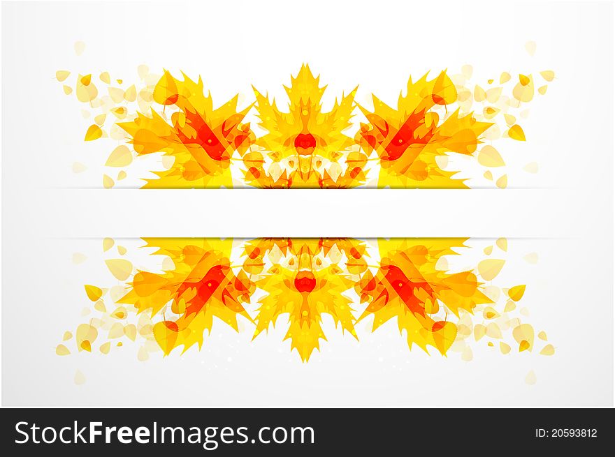 Autumn Vector Leaves Background