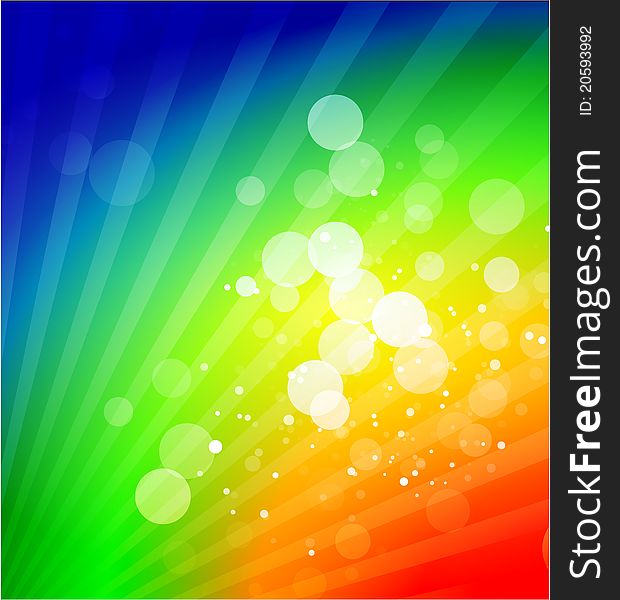 Vector Rainbow Shiny Abstract Background