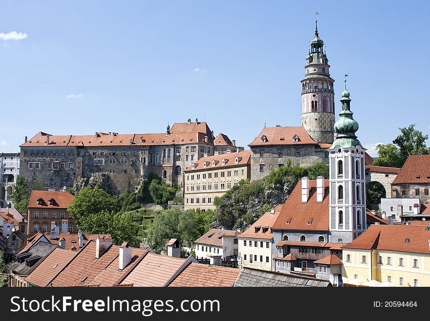 Panorarama czech town cesky krumlov Photo taken on: MAY, 2011