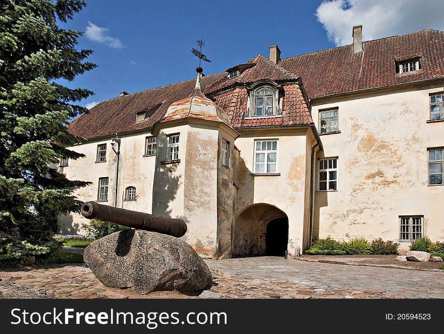 Medieval castle in Jaunpils.Latvia