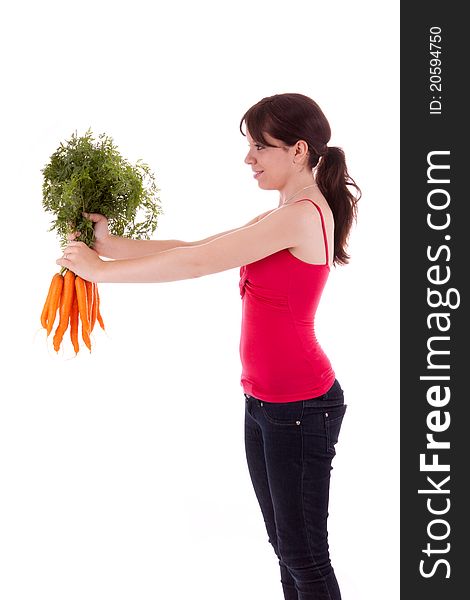 Young Woman with vegetables