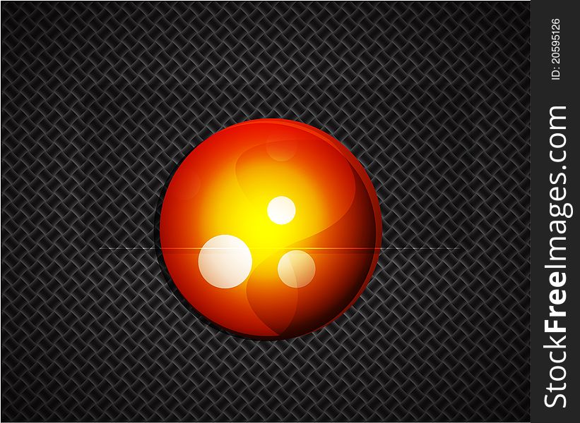 Red Glass Sphere  Background
