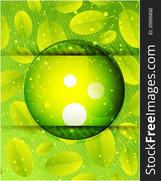 Green Glass Sphere  Background