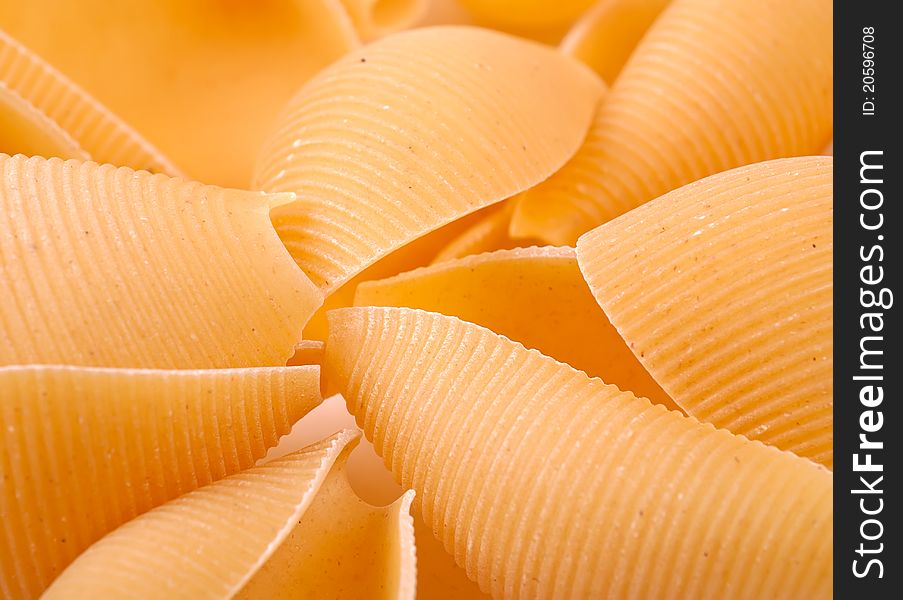 Background on pasta shells