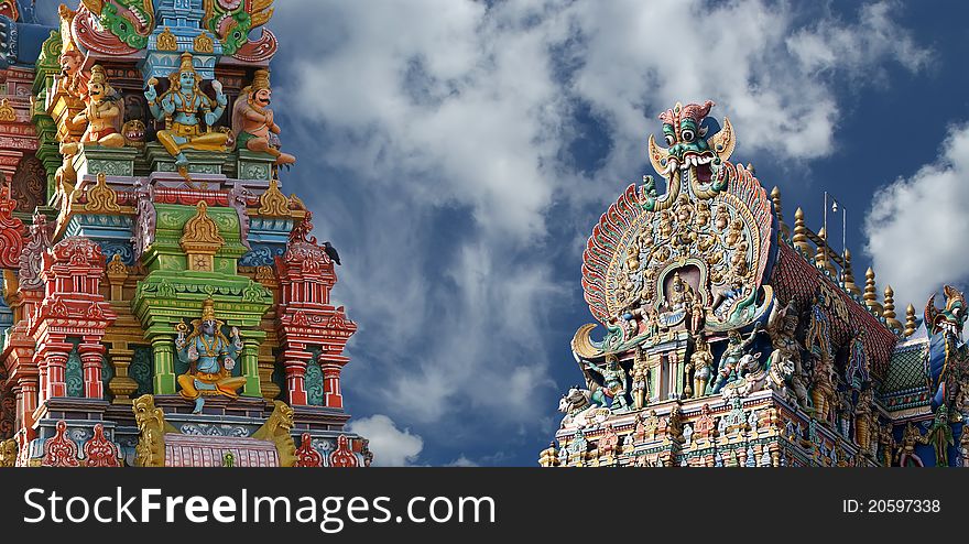 Meenakshi hindu temple in Madurai