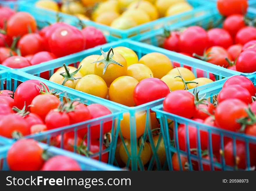 Red And Gold Cherry Tomatoes