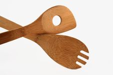 Bamboo Spoon Set Royalty Free Stock Images