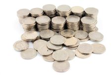 Money - 20 Pence Pieces 2 Stock Images