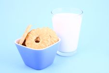 Cookie Nad Milk Stock Images
