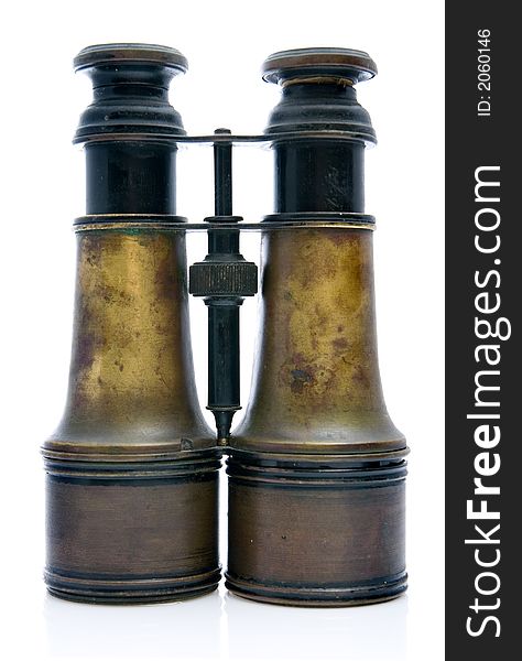 A photograph of an old Napoleonic binoculars