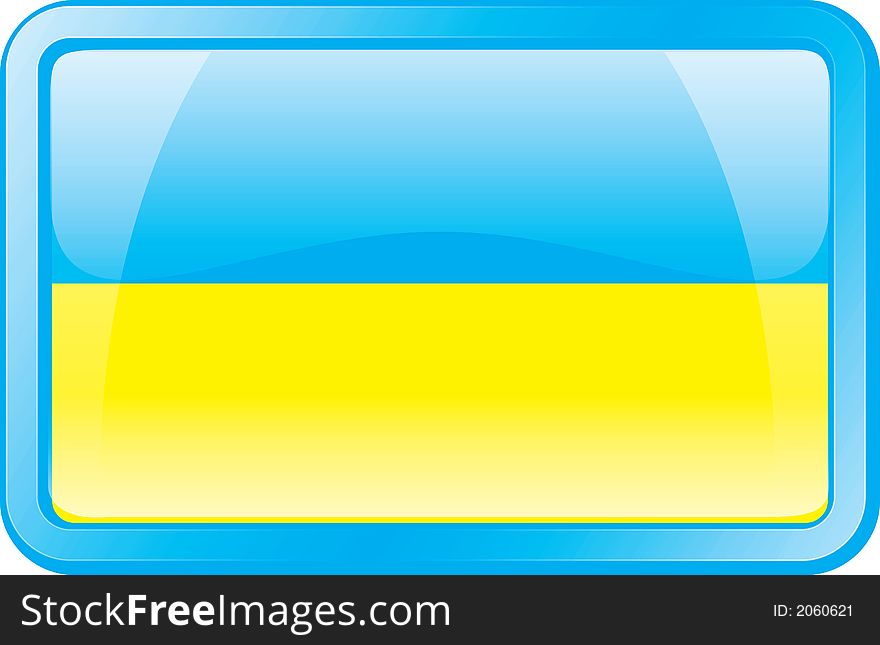 Ukraine Flag. Glass Style. Vector available. Ukraine Flag. Glass Style. Vector available.