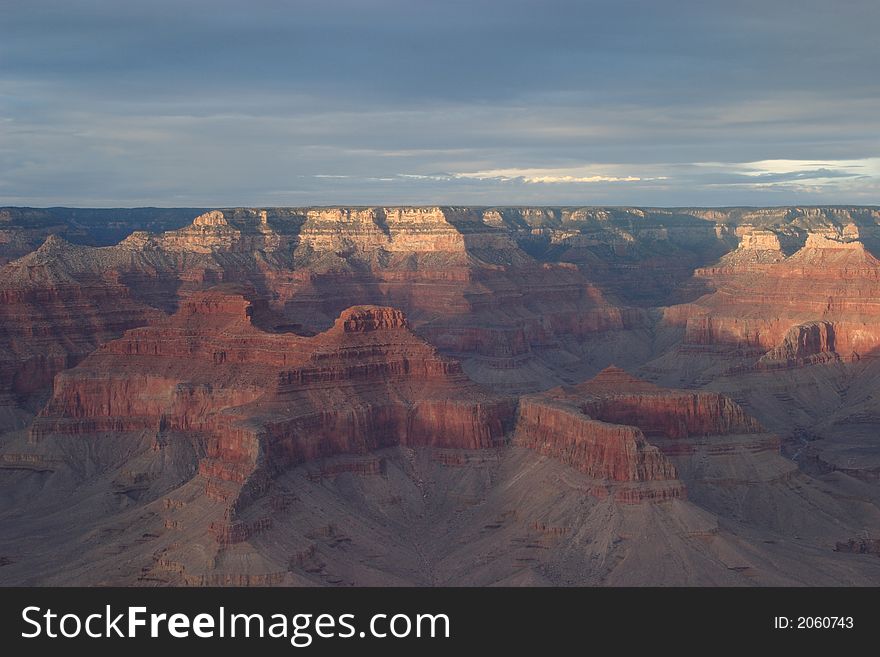 Pima Point at sunset - Grand Canyon National Park