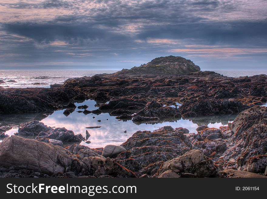 HDRI photo of coastline of Pacific ocean. Highway 1, CA. HDRI photo of coastline of Pacific ocean. Highway 1, CA