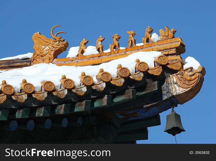 Eave of classical Chinese style architecture