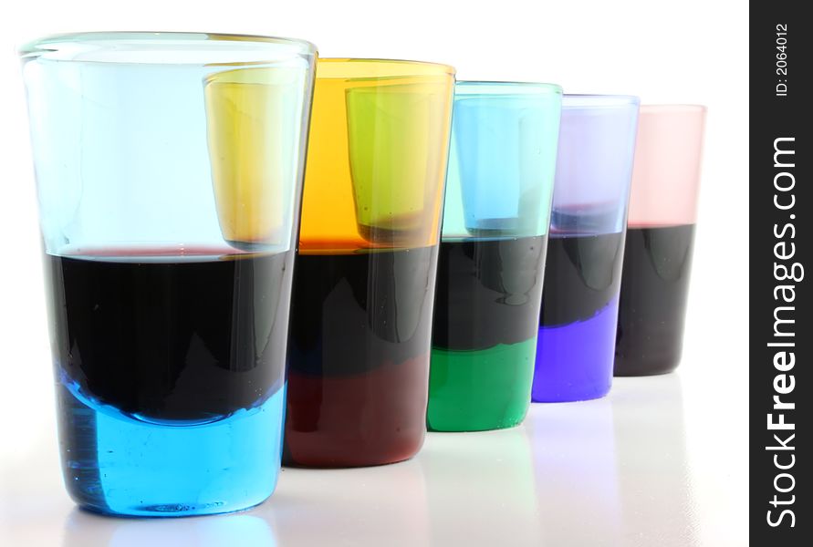 5 Drinking Glasses - Close Up