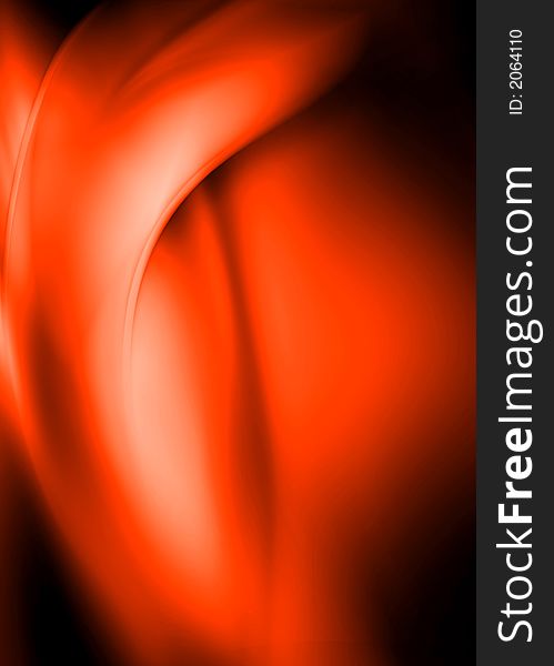 Red asbtract composition with flowing design. Red asbtract composition with flowing design