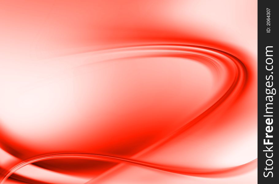 Red asbtract composition with flowing design. Red asbtract composition with flowing design