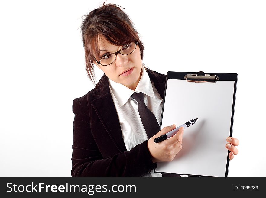 Woman With Clipboard 8