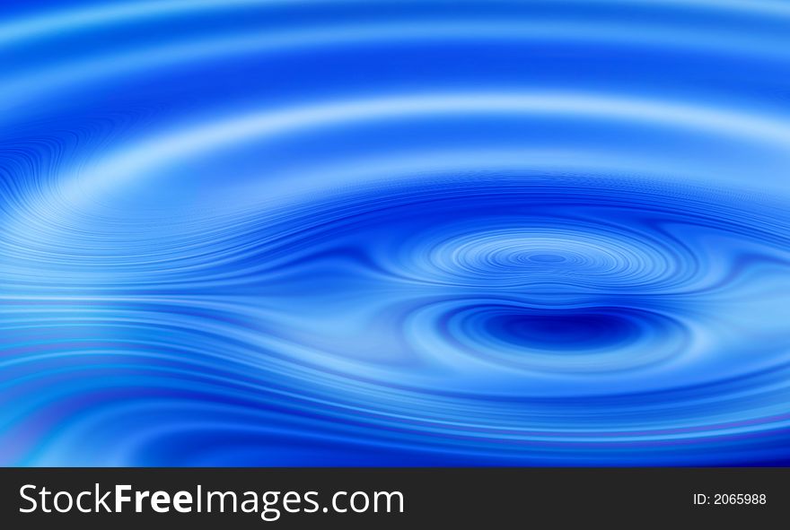 Blue rippled liquid - useful as background