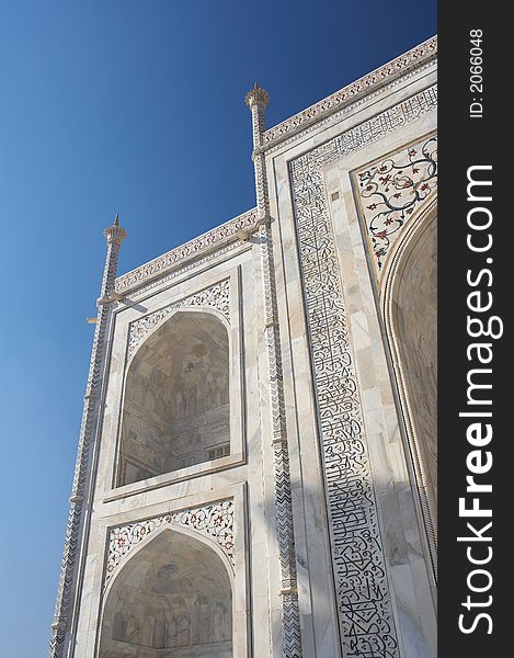 Photo of details of Taj Mahal, India