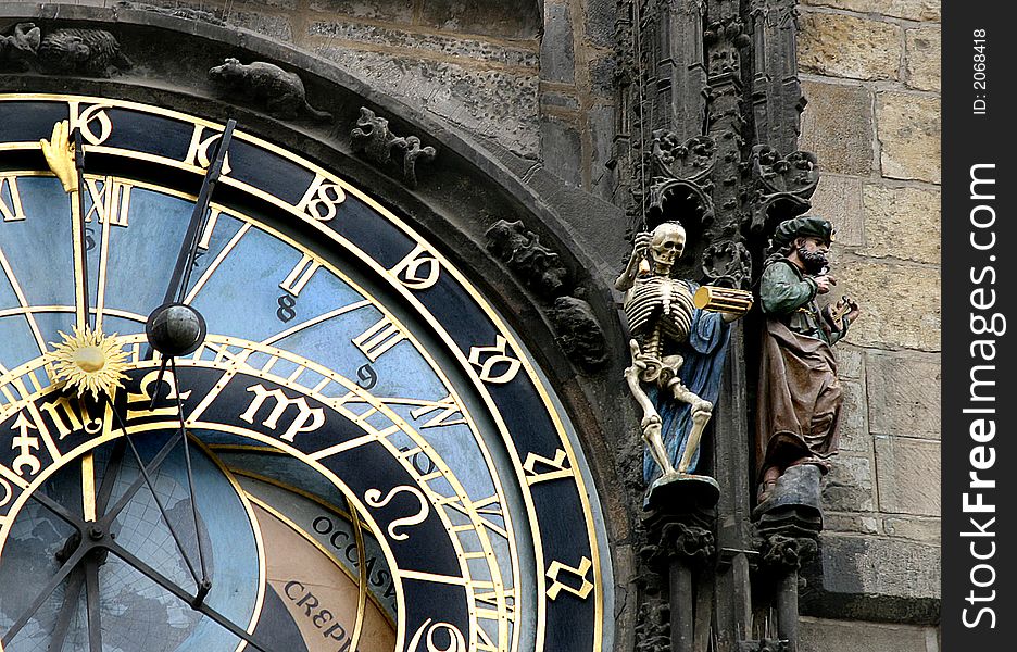 The famous Pargue clock with skeleton. The famous Pargue clock with skeleton