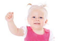 Funny Little Girl Royalty Free Stock Images