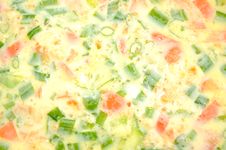 Spring Onion And Tomato Omelet Royalty Free Stock Photos Spring Onion And Tomato Omelet Royalty Free Stock Photos