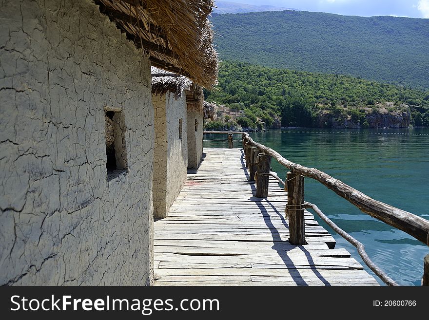 Village from B.C in ohrid. Village from B.C in ohrid