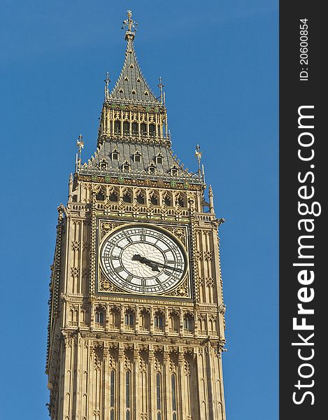 Palace of Westminster clock tower commonly known as Big Ben. Palace of Westminster clock tower commonly known as Big Ben.