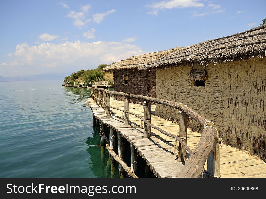 Village from B.C in ohrid. Village from B.C in ohrid